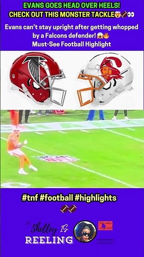 MONSTER HIT on Mike Evans! Falcons Lay the BOOM on TNF!💪👀🏈🤯#shortsfeed #buccaneers #shortvideo