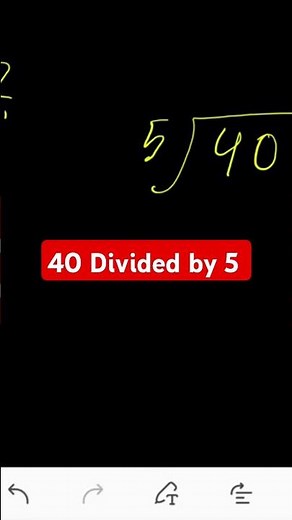 40 Divided by 5