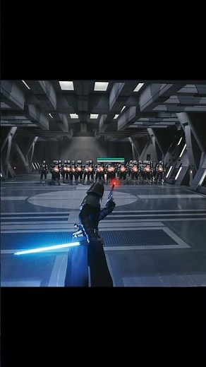 Starkiller Uses Blaster and Force Powers