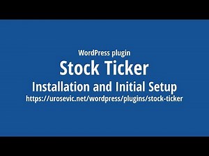 Stock Ticker 3: Installation and Initial Setup