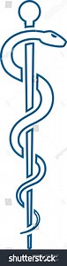 Medical Symbol Staff Asclepius Caduceus Line Stock Vector (Royalty Free) 1490314637 | Shutterstock