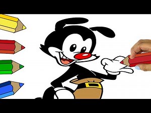 🔴 How to draw YAKKO WARNER Cartoon Animaniacs- How to draw YAKKO Character from ANIMANIACS 🔴