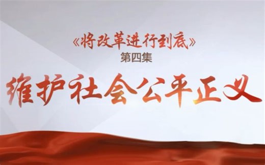 《将改革进行到底》 第四集 《维护社会公平正义》