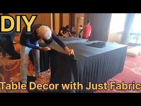 DIY Table Decor with Just Fabric