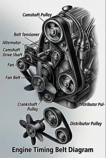 engine timing belts diagram works for cars 🚒🚒🔧🔧
