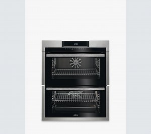 AEG DUE731110M Built-Under Double Electric Oven, Stainless Steel