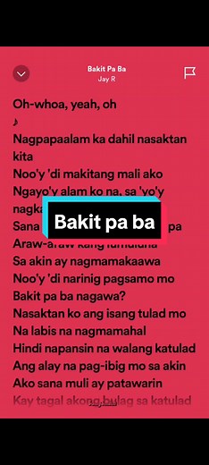 Bakit Pa Ba - Jay R: Isang Musika ng Pagsisisi