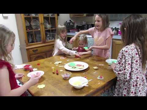 Making Valentine Cookies