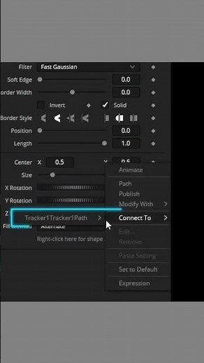 track MASK using Tracker in Fusion | DaVinci Resolve. #shorts #tutorial