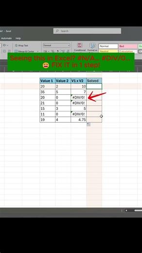 Excel IFERROR in 20 Seconds