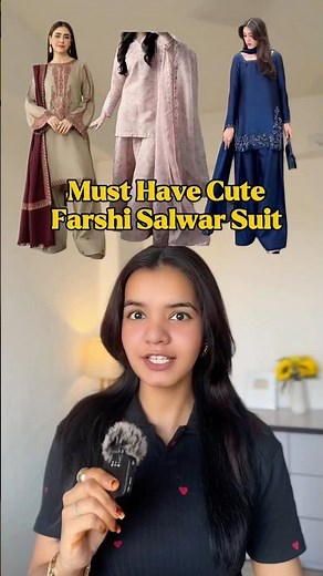Every Girl Needs This Cute Farshi Salwar Suit 😍✨ #farshishalwar #desiaesthetic #pinterestvibes