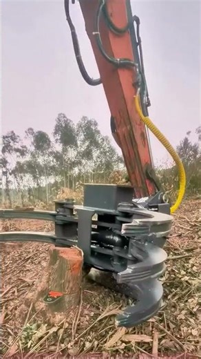 Tree Stump Remover Attachment Demo: Stump Becomes Debris in Seconds!
