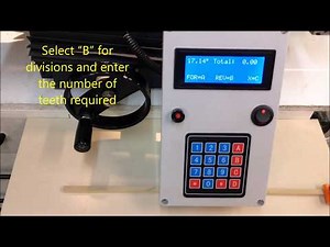 Arduino Rotary Table - Gear Cutting