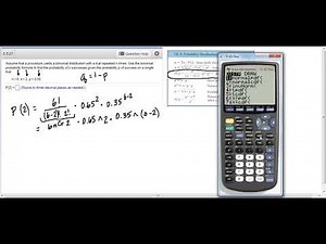 Binomial probability - manual and calculator steps