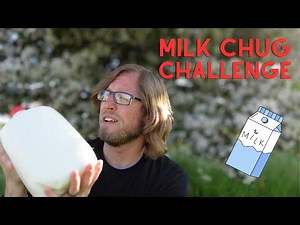 Milk Chug Challenge! One Gallon in One Hour! (Vomit Warning)