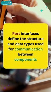 What is a port interface in AUTOSAR?