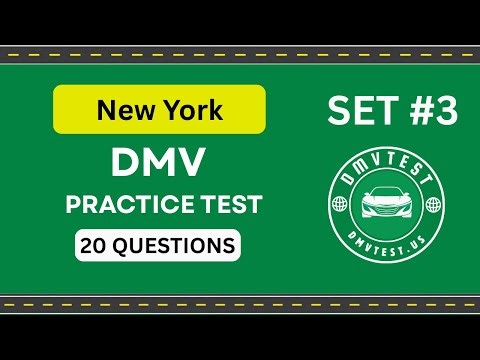 New York DMV Practice Test 2026 | 20 REAL TEST QUESTIONS SET #3 | DMV Driving Test | DMV Test 2026