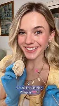 Piercing Your Ears!! 🫣✨ #asmr #asmrvideos #asmrcommunity #asmrsounds #earpiercing