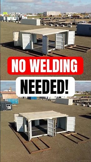 Double Wide Kit Assembly No Welding Required #container #diy #construction