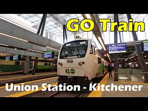 4K GO Transit Train Ride from Union Station to Kitchener GO (Duration 1h 47min)