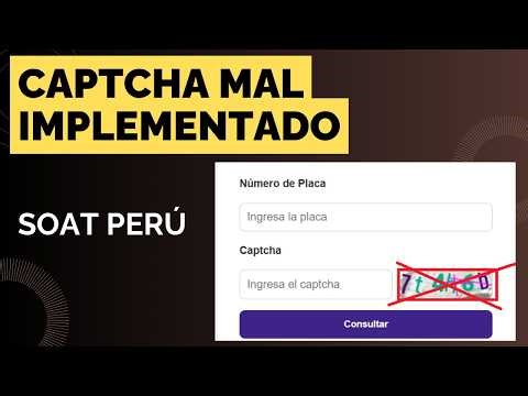 Cuando el CAPTCHA se valida en el cliente… pasa esto 😳 (Python + SOAT Perú)