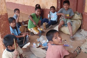 Schools made from plastic bottles help children and the environment