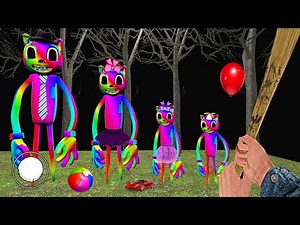 МЫ НАШЛИ СЕМЬЯ РАДУЖНЫЙ МУЛЬТЯШНЫЙ КОТ В ГРЕННИ ОНЛАЙН - Granny Online Horror Game SCP Family