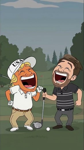 Trump and JD got some jokes 😂 #donaldtrump #usa #cartoon #animation #liberal