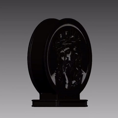 Jesus Christ 3D Lamp STL - Christian Night Light - 20cm Modular 3D Print File - Religious Home Decor - Desktop Light - Instant Download STL