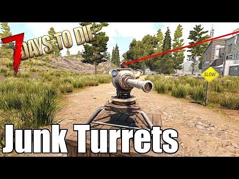 7 Days To Die - Junk Turrets - Self-Powered Auto Turrets - Alpha 18