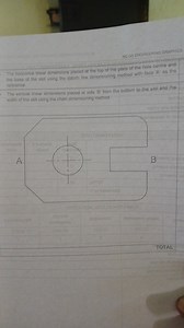 NC（ V ）ENGINEERING GRAPHICSThe horzontal linear dimensions pl... | Filo