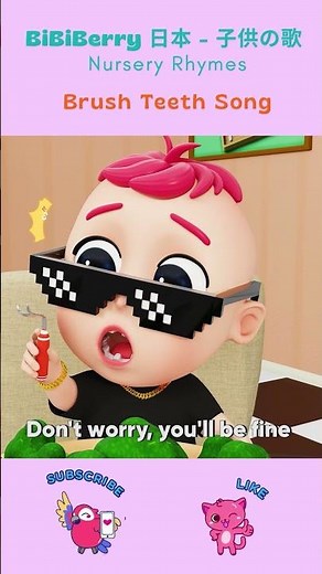 Let's Brush Teeth Together | Baby at the Dentist | BiBiBerry #shorts #nurseryrhymes