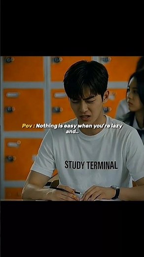 ​🔥 pov: nothing is easy when you are lazy and 📚📑✨💯 #studytips #studymotivation #kdrama