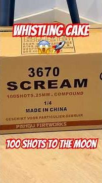 Whistle Scream Cake 100 Shots #fireworks #pyrotechnica #pyro