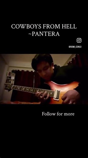 Cowboys from hell ~ Pantera guitar solo #pantera #cowboysfromhell #dimebagdarrel