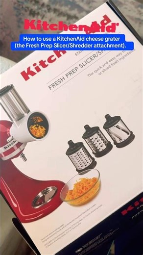 How to Use the #kitchenaid Cheese Grater Attachment | Fresh Prep Slicer & Shredder Demo