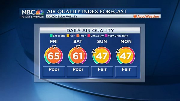 An NBC Palm Springs Weather Heads-Up! We're tracking an approaching disturbance which will trigger scattered showers, gusty on-shore winds and noticeably cooler temps. A Wind Advisory has been posted for the Coachella Valley tonight through Sunday morning. See images for details. @JerrySteffen @NBCPalmSprings | NBC Palm Springs
