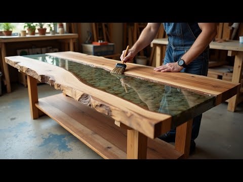 Traditional Carpentry Workshop Creates Unique Epoxy Wood Chair: Inspirational Piece Of Wood Art