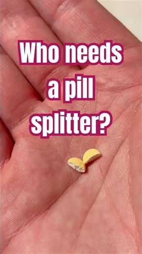 Split your pill using your own hands! #shorts #lifehacks