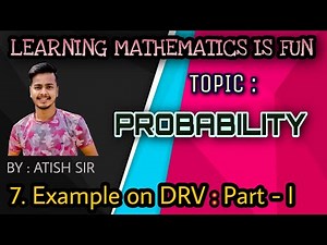 Example 01 on Discrete Random Variable (DRV)