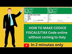 How to make Codice fiscale Online Full Tutorial | Without coming to Italy