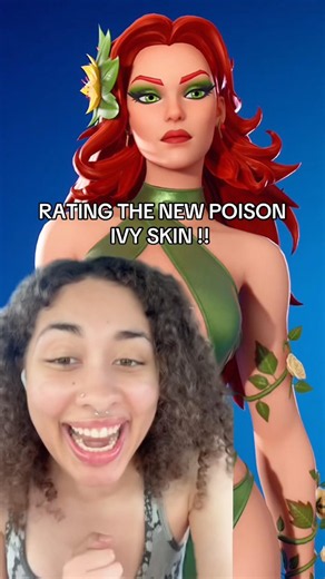 RATING THE NEW POISON IVY SKIN !! #fortnite #dc #poisonivy