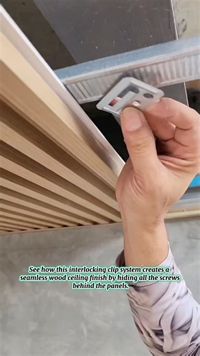 How To Install Seamless Interlocking Wood Ceiling Track Systems