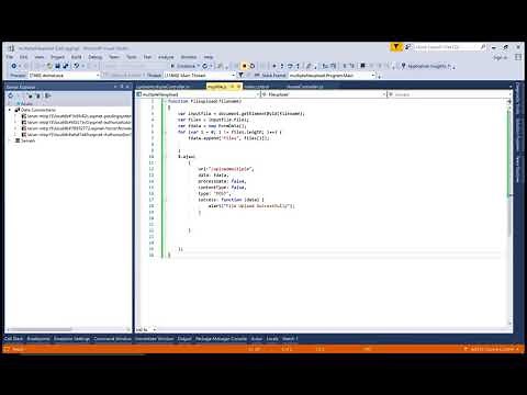 Upload Multiple Files using FileUpload Control in ASP.NET CORE