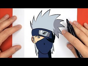Como Desenhar o Kakashi Em 8 MINUTOS! Passo a Passo - Com Esboço E Muito Fácil