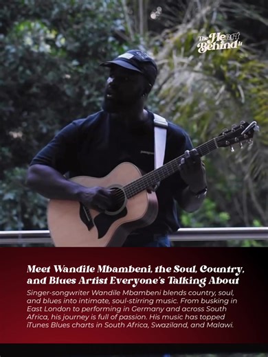 2026 is the year we stop gatekeeping music everyone needs to hear! @Wandile Mbambeni is a country, soul, and folk artist whose songs are intimate, emotive, and full of storytelling. His music flows effortlessly, pulling listeners in with honesty and heart. He’s performed across Germany and South Africa, shared the stage with Tamia, Milky Chance, and Snoh Aalegra, and appeared at festivals like Rocking The Daisies, Up The Creek, Lake of Stars, and Apple TV ’s My Kind of Country. His sound is auth