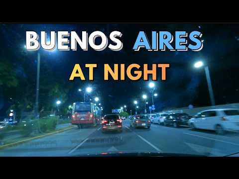 Buenos Aires 4K Night Drive 🇦🇷 | From Aeroparque to Tigre (Relaxing)