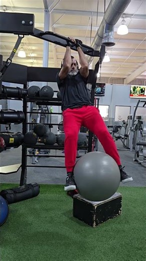 Chris Higby - Hanging Windshield Wiper with Exercise Ball - Health & Fitness Journey