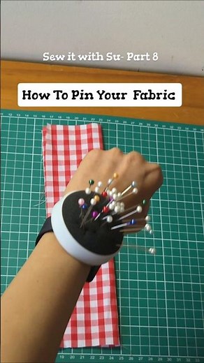 Learn the right way to pin your fabric / beginners tutorial/ how to pin your fabric properly
