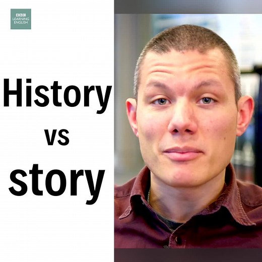 What's the difference between history and story? Watch the video and answer this question! Which one of these is not true? a) History and story are the same b) History is about real past events c) A story is about real or imagined events #learnenglish #grammar #quiz | BBC Learning English